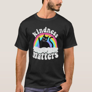 Camiseta Cat Anti Bullying Rainbow Kindness Importa Esped T