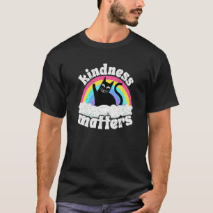 Camiseta Cat Anti Bullying Rainbow Kindness Importa Esped T
