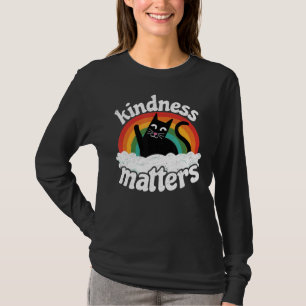 Camiseta Cat Anti Bullying Rainbow Kindness Importa Esped T