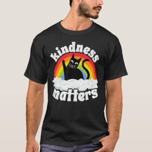 Camiseta Cat Anti Bullying Rainbow Kindness Importa Esped T