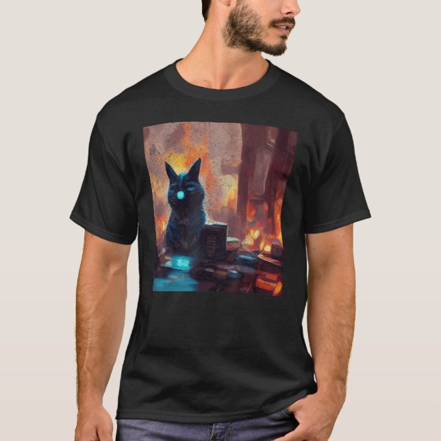 Camiseta Cat Art (Frente)