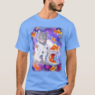 Camiseta Cat Astronaut in Cosmic Space Funny s for Weird Pe