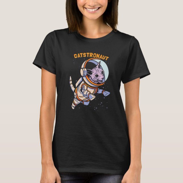 Camiseta Cat Astronaut Space (Frente)
