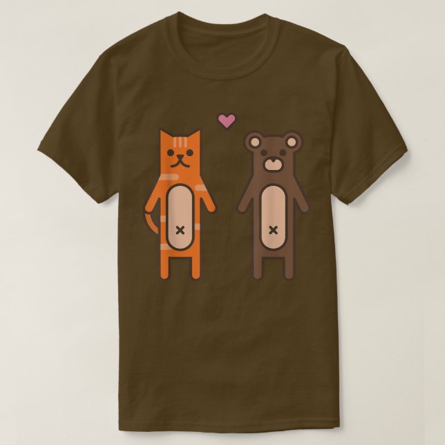 Camiseta Cat Bear Love Pet Animal (Frente do Design)
