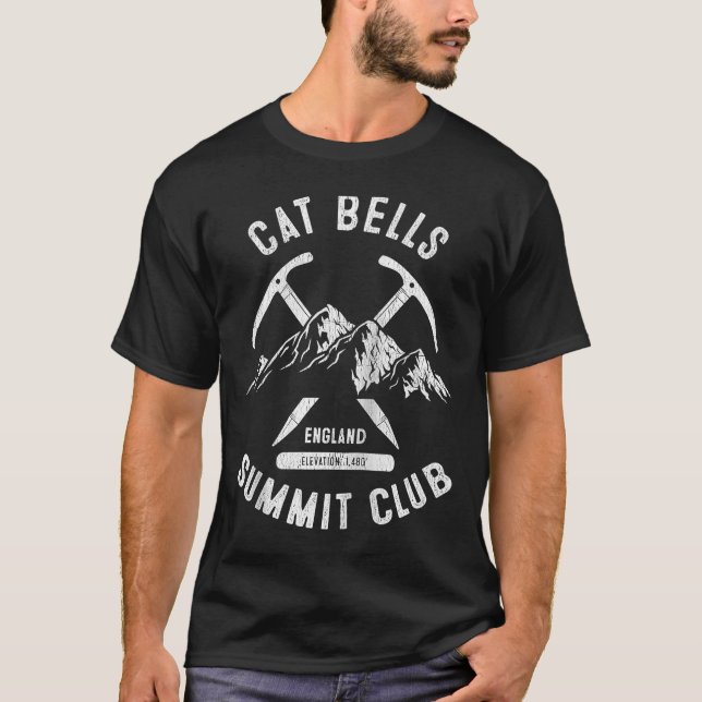 Camiseta Cat Bells Summit Club I Climbed Cat Bells Raglan B (Frente)