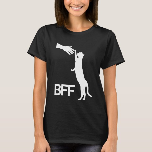 Camiseta Cat Bff Melhores Amigos para o Dia de as mães de P (Frente)