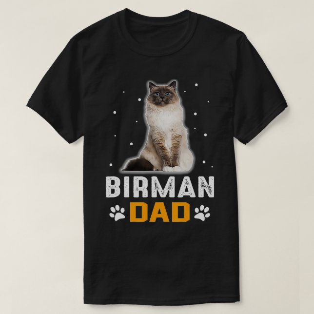 CAMISETA CAT BIRMAN CAT PAI BIRMAN CAT (Frente do Design)