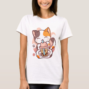 Blusa De Moletom Kawaii Neko Gatinho fofo Lamen - Gato Anime em