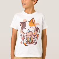 Cat Boba Tea Bubble Tea Anime Kawaii Neko para Gar