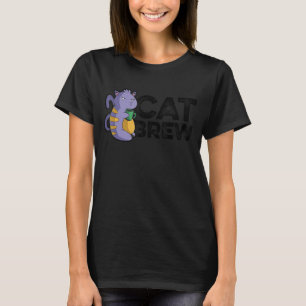 Camiseta Cat Brew Graphic Homebrewing Winemaking Cr