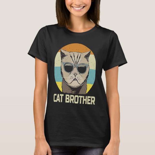 Camiseta Cat Brother Retro Graphys Men (Frente)
