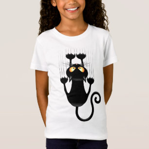 Camiseta Cat Caindo no personagem de desenho animado de div