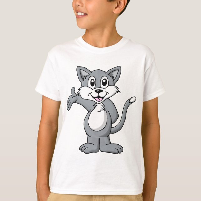 Camiseta Cat Cartoon (Frente)