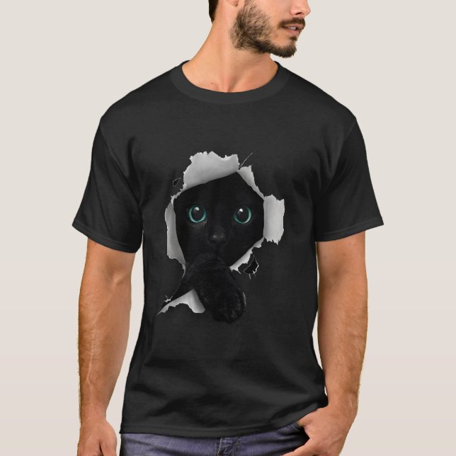 Camiseta Cat Cat Owner Black Cat Kitten Cat (Frente)