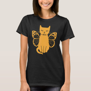 Camiseta Cat Cat Owner I Gata Com Borboletas