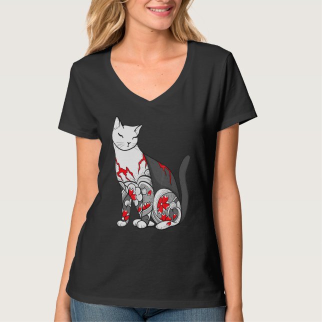 Camiseta Cat Cherry (Frente)