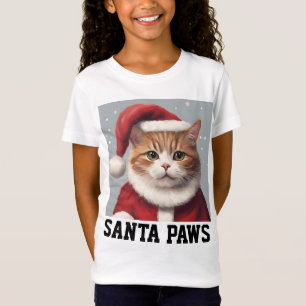 Camiseta CAT CHRISTMAS, PAPAI NOEL PWS KIDS T-Shirt