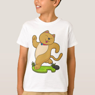 Camiseta Cat com Choker em execução