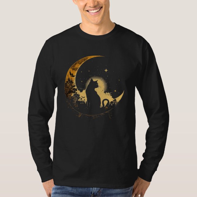 Camiseta Cat Crescent Black Moon Sailor (Frente)