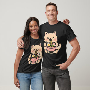Camiseta Cat Curtindo Ramen Bowl