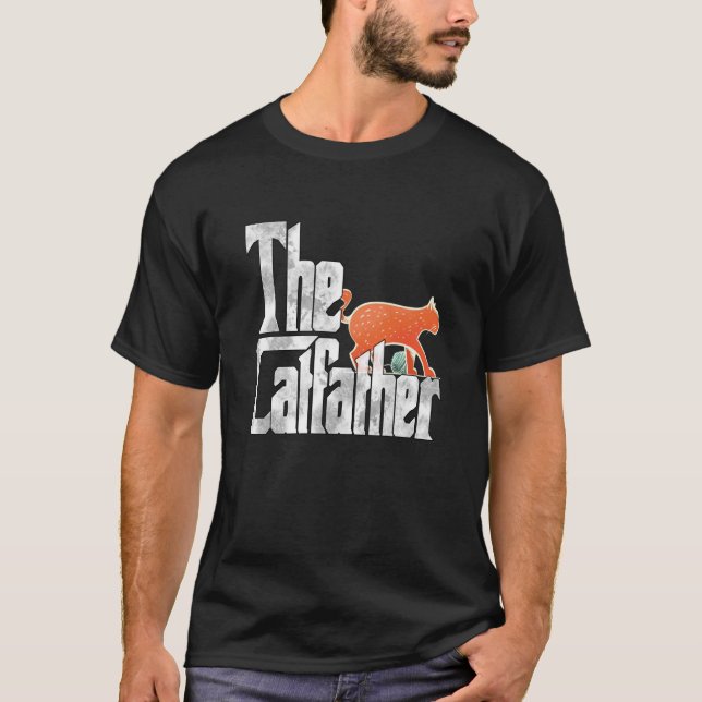 Camiseta Cat Dad The Catfather Crazy Cat Father Kitty Daddy (Frente)