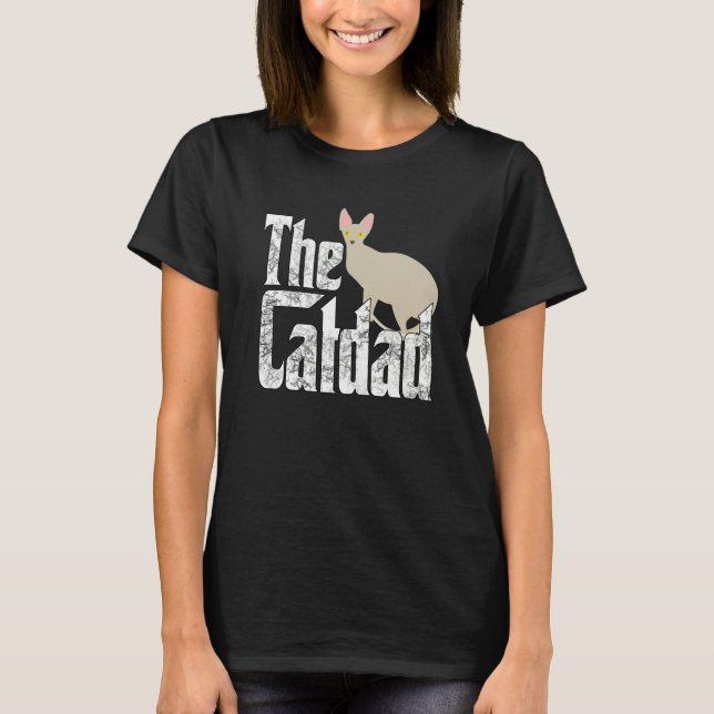 Camiseta Cat Dad The Catfather Crazy Cat Father Kitty Daddy (Frente)