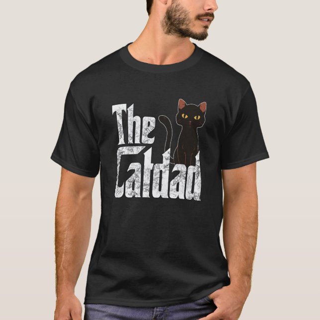Camiseta Cat Dad The Catfather Crazy Cat Father Kitty Daddy (Frente)