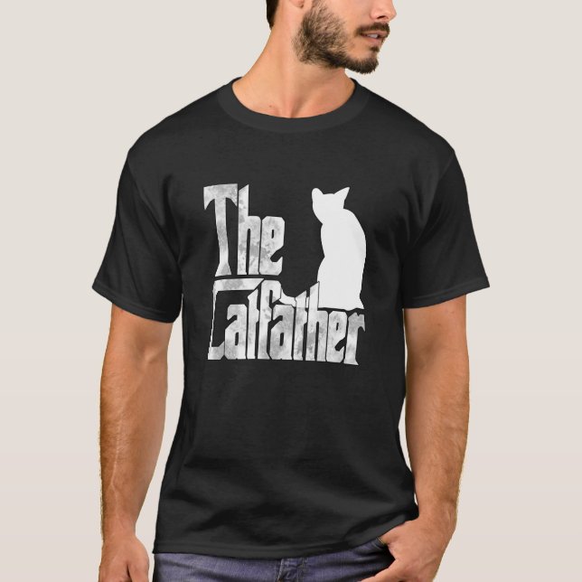 Camiseta Cat Dad The Catfather Crazy Cat Father Kitty Daddy (Frente)