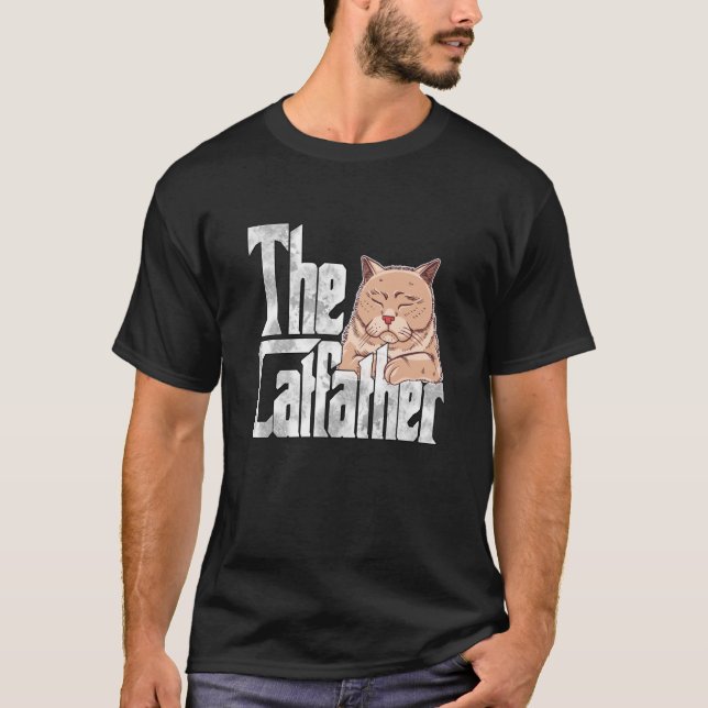 Camiseta Cat Dad The Catfather Crazy Cat Father Kitty Daddy (Frente)