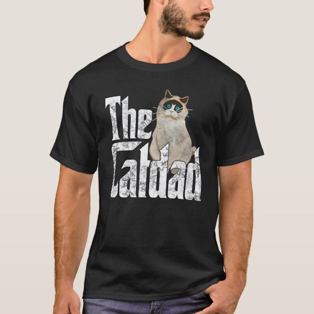 Camiseta Cat Dad The Catfather Crazy Cat Father Kitty Daddy (Frente)