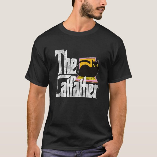 Camiseta Cat Dad The Catfather Crazy Cat Father Kitty Daddy (Frente)