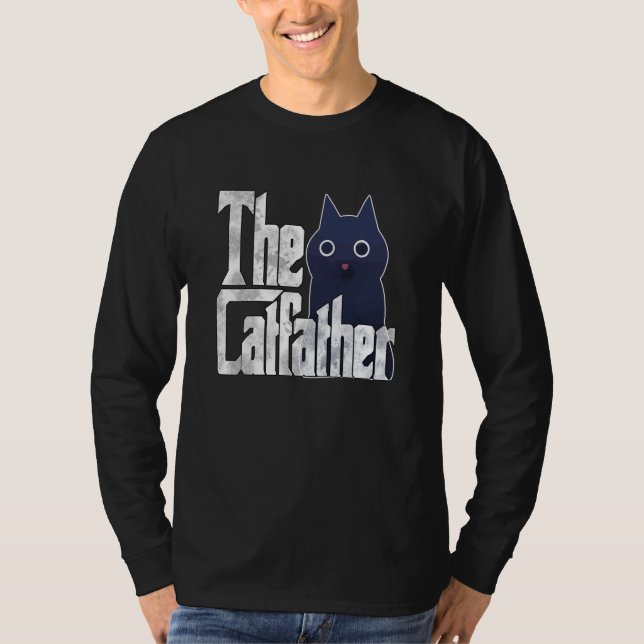 Camiseta Cat Dad The Catfather Crazy Cat Father Kitty Daddy (Frente)