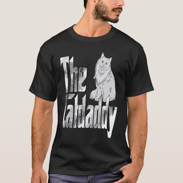Camiseta Cat Dad The Catfather Crazy Cat Father Kitty Daddy (Frente)