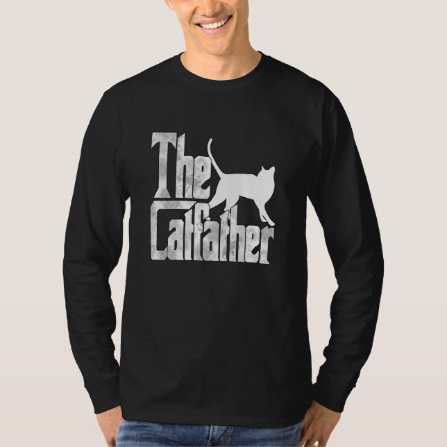 Camiseta Cat Dad The Catfather Crazy Cat Father Kitty Daddy (Frente)