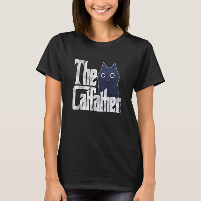Camiseta Cat Dad The Catfather Crazy Cat Father Kitty Daddy (Frente)