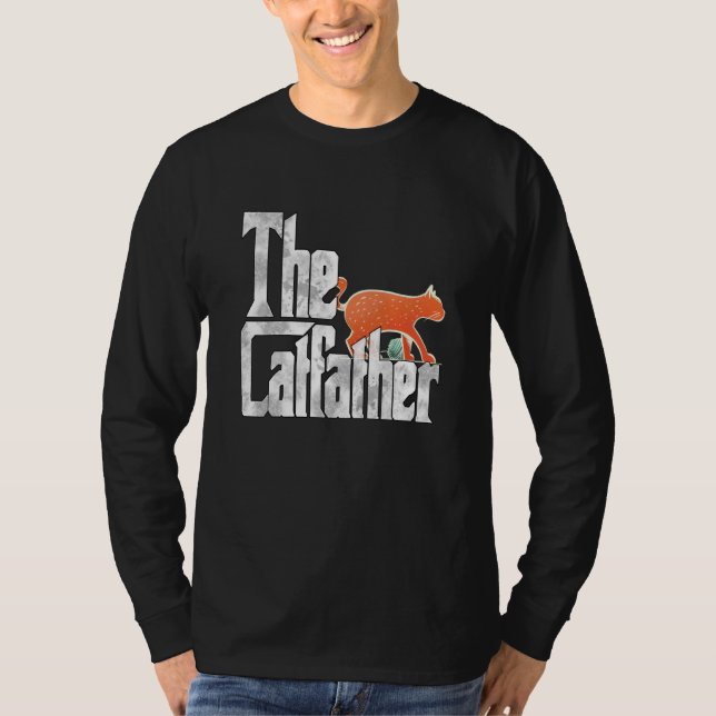 Camiseta Cat Dad The Catfather Crazy Cat Father Kitty Daddy (Frente)
