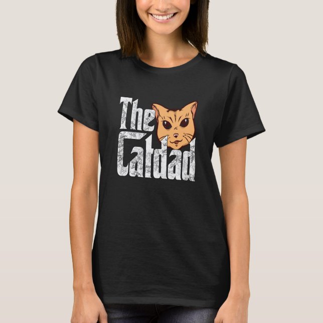 Camiseta Cat Dad The Catfather Crazy Cat Father Kitty Daddy (Frente)