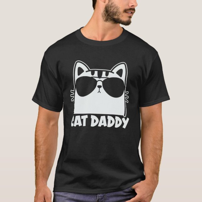 Camiseta Cat Daddy   Cute Cat Owner Cat  Cat Mom Cat Dad  1 (Frente)