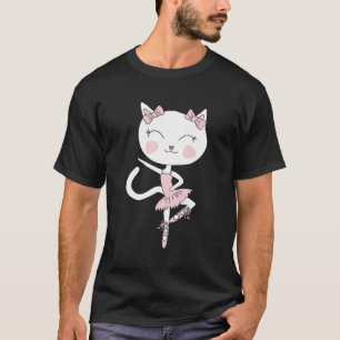 Camiseta Cat Dance Ballerina Dancing Pirouette Tutu