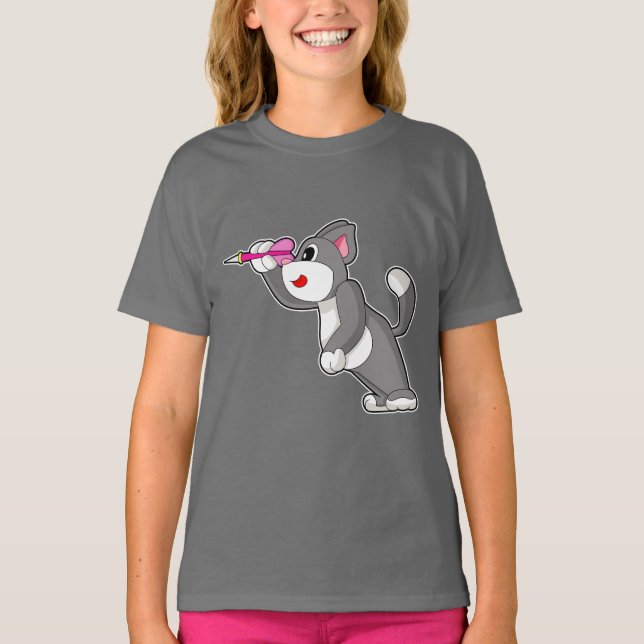 Camiseta Cat Darts Dart (Frente)
