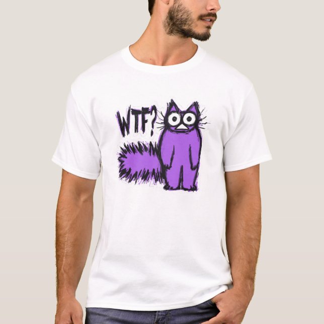CAMISETA CAT DE WTF (Frente)