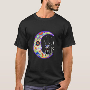 Camiseta Cat Dia De Los Muertos Skeleton Sugar Skeleton