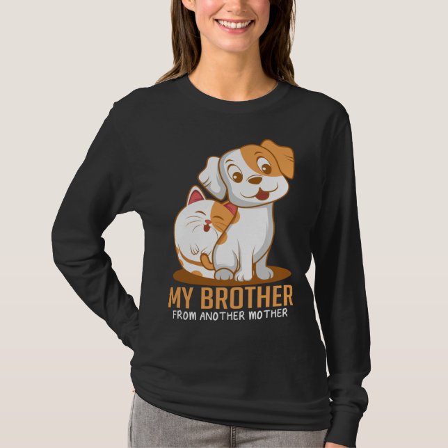 Camiseta Cat Dog Brother  Animal (Frente)