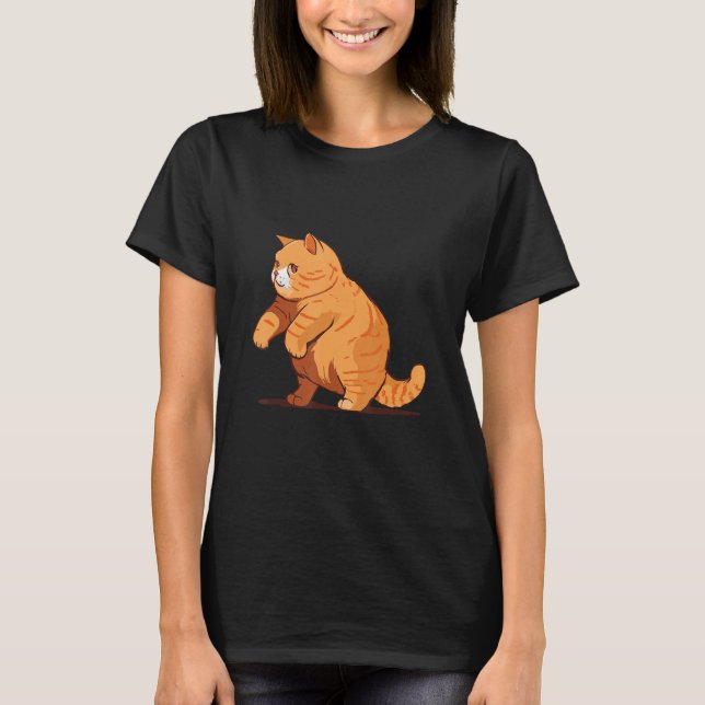 Camiseta Cat Doing Qi Gong Chinese Medicine Postures (Frente)