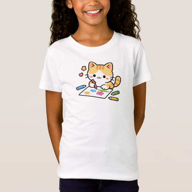 Camiseta Cat Drawing (Frente)