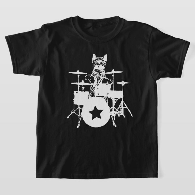 Camiseta Cat Drummer Tee (Postura )