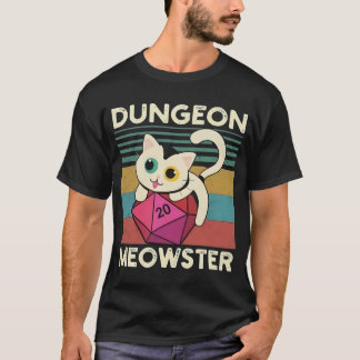 Camiseta Cat Dungeon Meowster Vintage