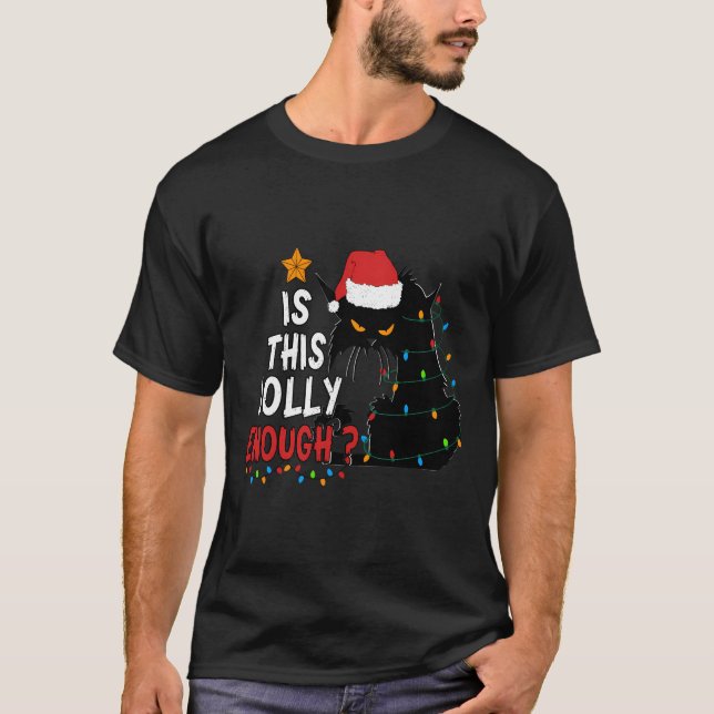 Camiseta Cat É Este Natal Engraçado O Suficiente (Frente)