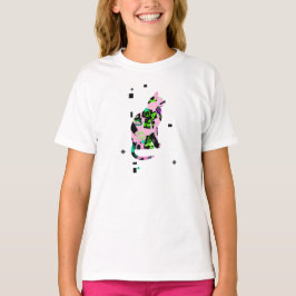 Camiseta Cat em pink