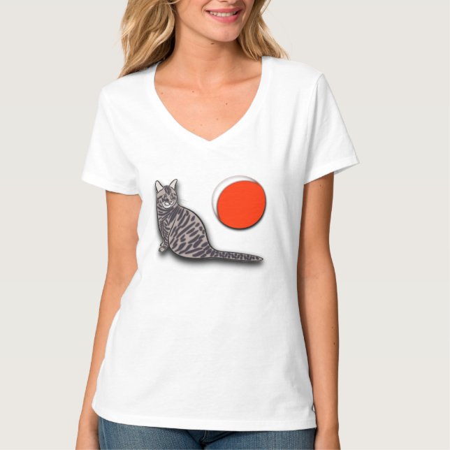 Camiseta Cat encontra a lua completa (Frente)